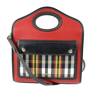 BURBERRY Black Leather Shoulder Bag